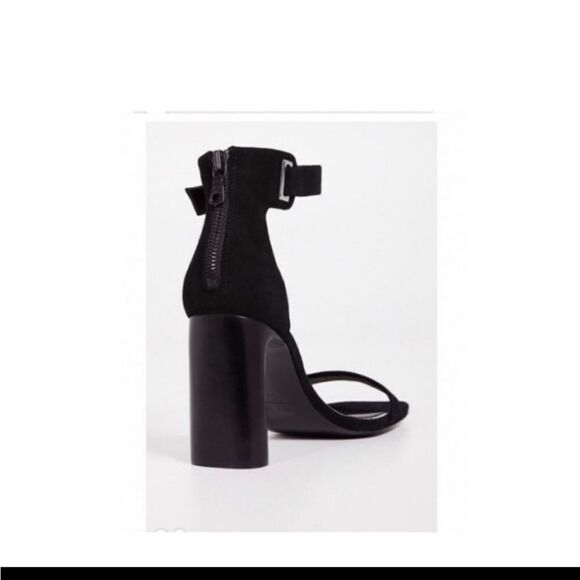 NIB Rag & Bone Ellis Mid Heel Suede Leather In BLACK - Picture 5 of 8